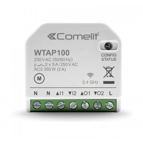 Comelit WLAN Smart Home Modul für die Steuerung von Rollläden 2 Ausgänge WTAP100 Comelit WLAN Smart Home Modul für die Steuerung von Rollläden 2 Ausgänge WTAP100