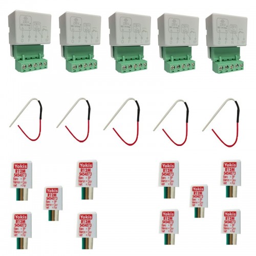 Yokis Urmet Automatisierungskit für 5 verdrahtete Rollläden 5454554 Yokis Urmet Automatisierungskit für 5 verdrahtete Rollläden 5454554