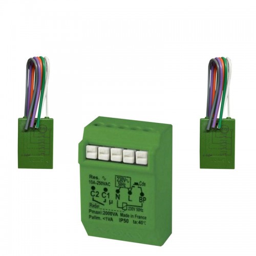 Umleitungssatz Yokis Urmet Radio Power 1 Relais 2000W und 2 Sender 2 Kanäle Umleitungssatz Yokis Urmet Radio Power 1 Relais 2000W und 2 Sender 2 Kanäle