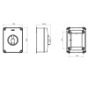 Gewiss HP 4X63A Drehbarer Wandschalter IP65 GW70408P Gewiss HP 4X63A Drehbarer Wandschalter IP65 GW70408P