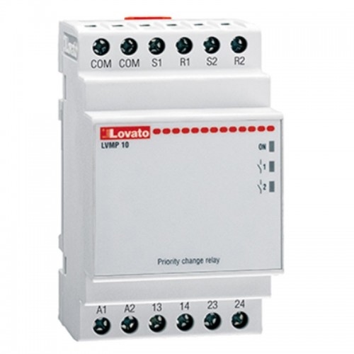 Lovato Umschaltrelais 2 Wechselausgänge 380V LVMP10A415 Lovato Umschaltrelais 2 Wechselausgänge 380V LVMP10A415
