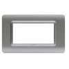 Ave Abdeckrahmen SISTEMA 44 Tecnopolymer matt silber 4 Module 44PY04AO Ave Abdeckrahmen SISTEMA 44 Tecnopolymer matt silber 4 Module 44PY04AO