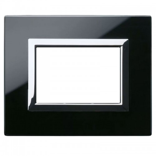 Ave Vera Sistema 44 Abdeckrahmen Glas 3 Module absolut schwarz 44PV3NAL Ave Vera Sistema 44 Abdeckrahmen Glas 3 Module absolut schwarz 44PV3NAL