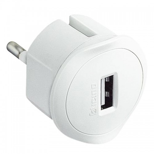 Bticino Adapter USB-Buchse 1,5A mit deutschem Stecker weiß S3625DU Bticino Adapter USB-Buchse 1,5A mit deutschem Stecker weiß S3625DU