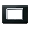 Ave Abdeckrahmen Technopolymer System 44 schwarz verchromter Rahmen 3 Module 44PY03NAL Ave Abdeckrahmen Technopolymer System 44 schwarz verchromter Rahmen 3 Module 44PY03NAL