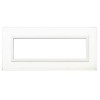 Ave Vera Sistema 44 Abdeckrahmen Glas 7 Module glänzend weiß 44PV7BL Ave Vera Sistema 44 Abdeckrahmen Glas 7 Module glänzend weiß 44PV7BL