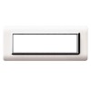 Ave Technopolymer Abdeckrahmen Sistema 44 weiß verchromt 7 Module 44PY07BLC Ave Technopolymer Abdeckrahmen Sistema 44 weiß verchromt 7 Module 44PY07BLC