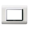 Ave Technopolymer Abdeckrahmen Sistema 44 weiß verchromt 3 Module 44PY03BLC Ave Technopolymer Abdeckrahmen Sistema 44 weiß verchromt 3 Module 44PY03BLC