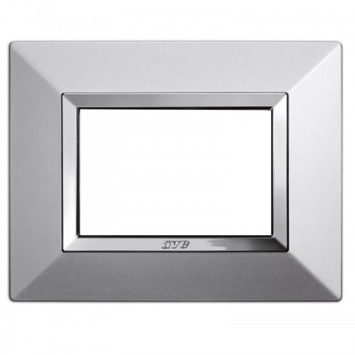 Ave Abdeckrahmen Zama Sistema 44 Metall 3 Module natürliches Aluminium 44P93ALS Ave Abdeckrahmen Zama Sistema 44 Metall 3 Module natürliches Aluminium 44P93ALS