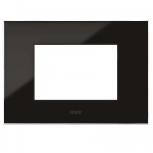 Ave Abdeckrahmen YOUNG44 Farbe schwarz absolut 3 Module 44PJ03NAL Ave Abdeckrahmen YOUNG44 Farbe schwarz absolut 3 Module 44PJ03NAL