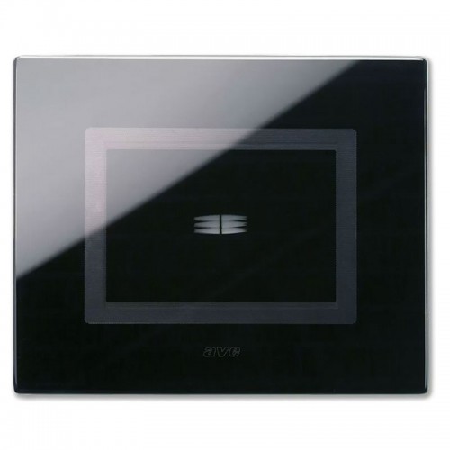 Ave Touch Abdeckrahmen aus Glas 3 Module für 1 Steuerung schwarz glänzend 44PVTC01NAL Ave Touch Abdeckrahmen aus Glas 3 Module für 1 Steuerung schwarz glänzend 44PVTC01NAL