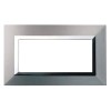 Ave Abdeckrahmen Zama Sistema 44 Metall 4 Module natürliches Aluminium 44P94ALS Ave Abdeckrahmen Zama Sistema 44 Metall 4 Module natürliches Aluminium 44P94ALS