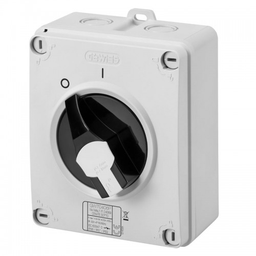 Gewiss HP 4X32A Drehbarer Wandschalter IP65 GW70406P Gewiss HP 4X32A Drehbarer Wandschalter IP65 GW70406P