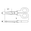 Beta Elektrikerschere gerade Klingen 011280051 Beta Elektrikerschere gerade Klingen 011280051