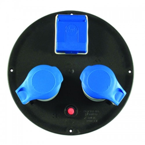 Verdrahtete Ersatzscheibe Ø 205 mm für Kabeltrommel mit CEE und Schuko 01913 Verdrahtete Ersatzscheibe Ø 205 mm für Kabeltrommel mit CEE und Schuko 01913