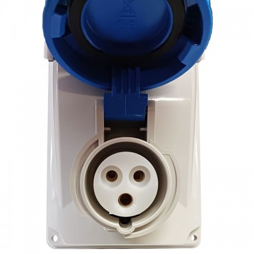 Palazzoli CEE-Industriesteckdose mit Verriegelung 2P+E 16A 230V IP67-Sicherung Palazzoli CEE-Industriesteckdose mit Verriegelung 2P+E 16A 230V IP67-Sicherung