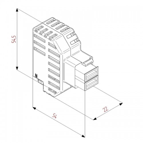 Fanton 2 USB-Einbauladegerät 2,4A 82892 Fanton 2 USB-Einbauladegerät 2,4A 82892
