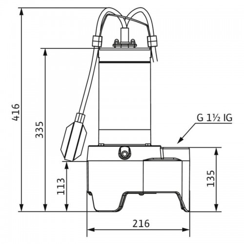 Wilo REXA MINI3 Tauchpumpe V04.09/M05-523/A-5M G 1 1/2 3094002 Wilo REXA MINI3 Tauchpumpe V04.09/M05-523/A-5M G 1 1/2 3094002