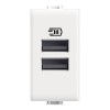 Bticino MATIX 15W USB-Steckdose mit 2 Anschlüssen Typ A AM4191AA Bticino MATIX 15W USB-Steckdose mit 2 Anschlüssen Typ A AM4191AA