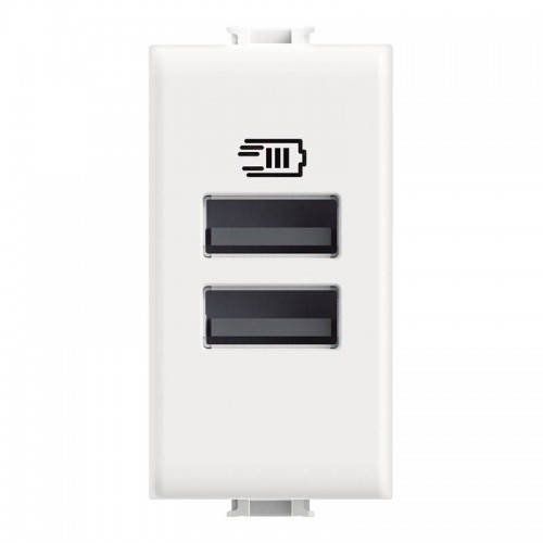 Bticino MATIX 15W USB-Steckdose mit 2 Anschlüssen Typ A AM4191AA Bticino MATIX 15W USB-Steckdose mit 2 Anschlüssen Typ A AM4191AA