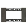Bticino Living Now Platte 4 Module Farbe Space KA4804NGs