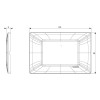 Vimar Plana Abdeckrahmen 3 Module Farbe Granitweiß 14653.06