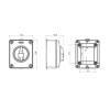 Gewiss HP 32A Drehschalter 2P mit Wandmontage IP65 GW70404P Gewiss HP 32A Drehschalter 2P mit Wandmontage IP65 GW70404P