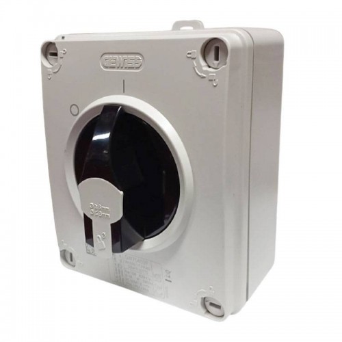 Gewiss HP 16A Drehschalter4P IP65 mit Wandmontage GW70403P Gewiss HP 16A Drehschalter4P IP65 mit Wandmontage GW70403P