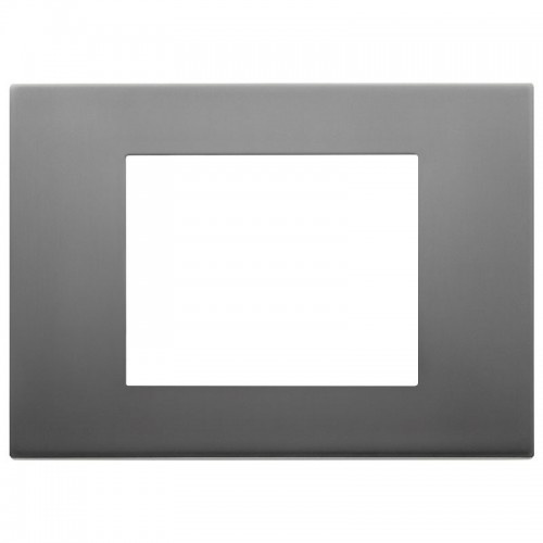 Vimar Linea Platte Metall PVD 3 Module Inox Satiniert 30653.72 Vimar Linea Platte Metall PVD 3 Module Inox Satiniert 30653.72