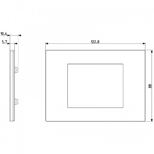 Vimar Linea Platte lackiert Technopolymer 3 Module Silber 30653.20 Vimar Linea Platte lackiert Technopolymer 3 Module Silber 30653.20