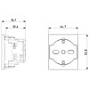 Vimar Linea Standard Schuko 16A 2P+E P40 Schwarz 30211.G