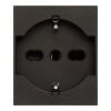 Vimar Linea Standard Schuko-Steckdose 16A 2P+E P40 Schwarz 30210.G