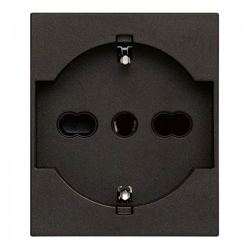 Vimar Linea Standard Schuko-Steckdose 16A 2P+E P40 Schwarz 30210.G