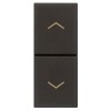 Vimar Linea Doppel Knopf für Rollladen Interlocked Schwarz 30062.G Vimar Linea Doppel Knopf für Rollladen Interlocked Schwarz 30062.G