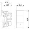 Vimar Linea 1P Schwingwechselschalter Beleuchtbar Weiß 30024.B Vimar Linea 1P Schwingwechselschalter Beleuchtbar Weiß 30024.B