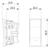 Vimar Linea 1P beleuchtbarer Schwingschalter Weiß 30020.B Vimar Linea 1P beleuchtbarer Schwingschalter Weiß 30020.B
