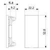 Vimar Linea Abdeckkappe 1 Modul Weiß 30041.B Vimar Linea Abdeckkappe 1 Modul Weiß 30041.B