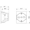 Vimar Linea Standard Schuko Steckdose 16A 2P+E P40 Weiß 30211.B Vimar Linea Standard Schuko Steckdose 16A 2P+E P40 Weiß 30211.B