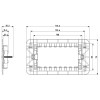 Vimar Linea Rahmen 4 Module mit Schrauben 30614 Vimar Linea Rahmen 4 Module mit Schrauben 30614