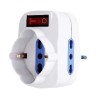 Melchioni MKC1 Adapter Schuko-Steckdose 2 zweipolige Steckdosen 10/16A 492518057 Melchioni MKC1 Adapter Schuko-Steckdose 2 zweipolige Steckdosen 10/16A 492518057