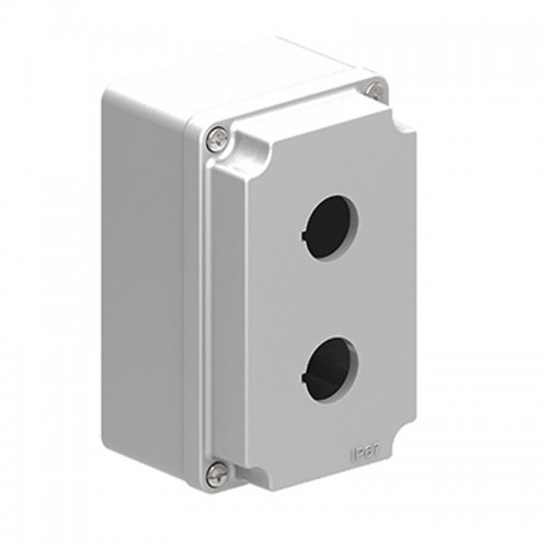 Lovato IP67 Gehäuse aus Metall für 2 Tasten grau LPZM2A8 Lovato IP67 Gehäuse aus Metall für 2 Tasten grau LPZM2A8