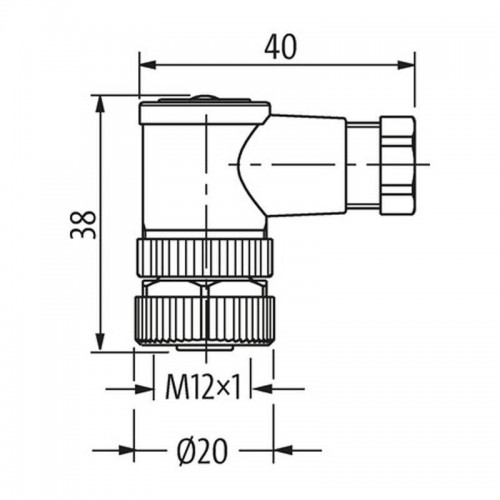 Murr Stecker M12 Buchse 90° verdrahtet 4P 4A 7000129810000000 Murr Stecker M12 Buchse 90° verdrahtet 4P 4A 7000129810000000