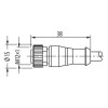 Murr Stecker M12-Buchse 0° mit Kabel 5P 4A 1,5 kV 10m 7000122416151000 Murr Stecker M12-Buchse 0° mit Kabel 5P 4A 1,5 kV 10m 7000122416151000