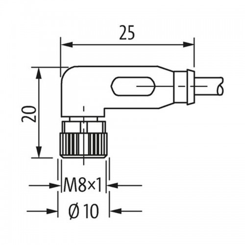 Murr Stecker M8 Buchse 90° mit Kabel 3P 4A 1,5 kV 5m 7000080816100500 Murr Stecker M8 Buchse 90° mit Kabel 3P 4A 1,5 kV 5m 7000080816100500