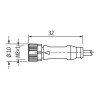 Murr Stecker M8 Buchse 0° mit Kabel 3P 4A 1,5 kV 5m 7000080416100500 Murr Stecker M8 Buchse 0° mit Kabel 3P 4A 1,5 kV 5m 7000080416100500