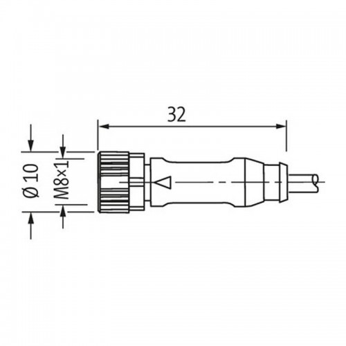 Murr Stecker M8 Buchse 0° mit Kabel 3P 4A 1,5 kV 5m 7000080416100500 Murr Stecker M8 Buchse 0° mit Kabel 3P 4A 1,5 kV 5m 7000080416100500