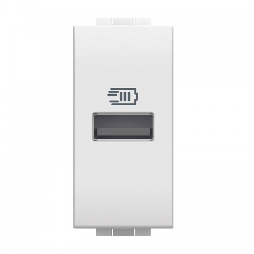 Bticino LivingLight Single USB Steckdose direkt Stromversorgung Typ A 1M N4191A Bticino LivingLight Single USB Steckdose direkt Stromversorgung Typ A 1M N4191A