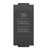 Bticino LivingLight USB Steckdose anthrazit L4191AA Bticino LivingLight USB Steckdose anthrazit L4191AA