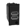 Bticino Living Now Doppel USB Steckdose Typ A 1M K4191AA Bticino Living Now Doppel USB Steckdose Typ A 1M K4191AA
