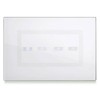 Ave Vera Touch S44 Glasfrontplatte 4 Module Weiß 44PVTC4BL Ave Vera Touch S44 Glasfrontplatte 4 Module Weiß 44PVTC4BL